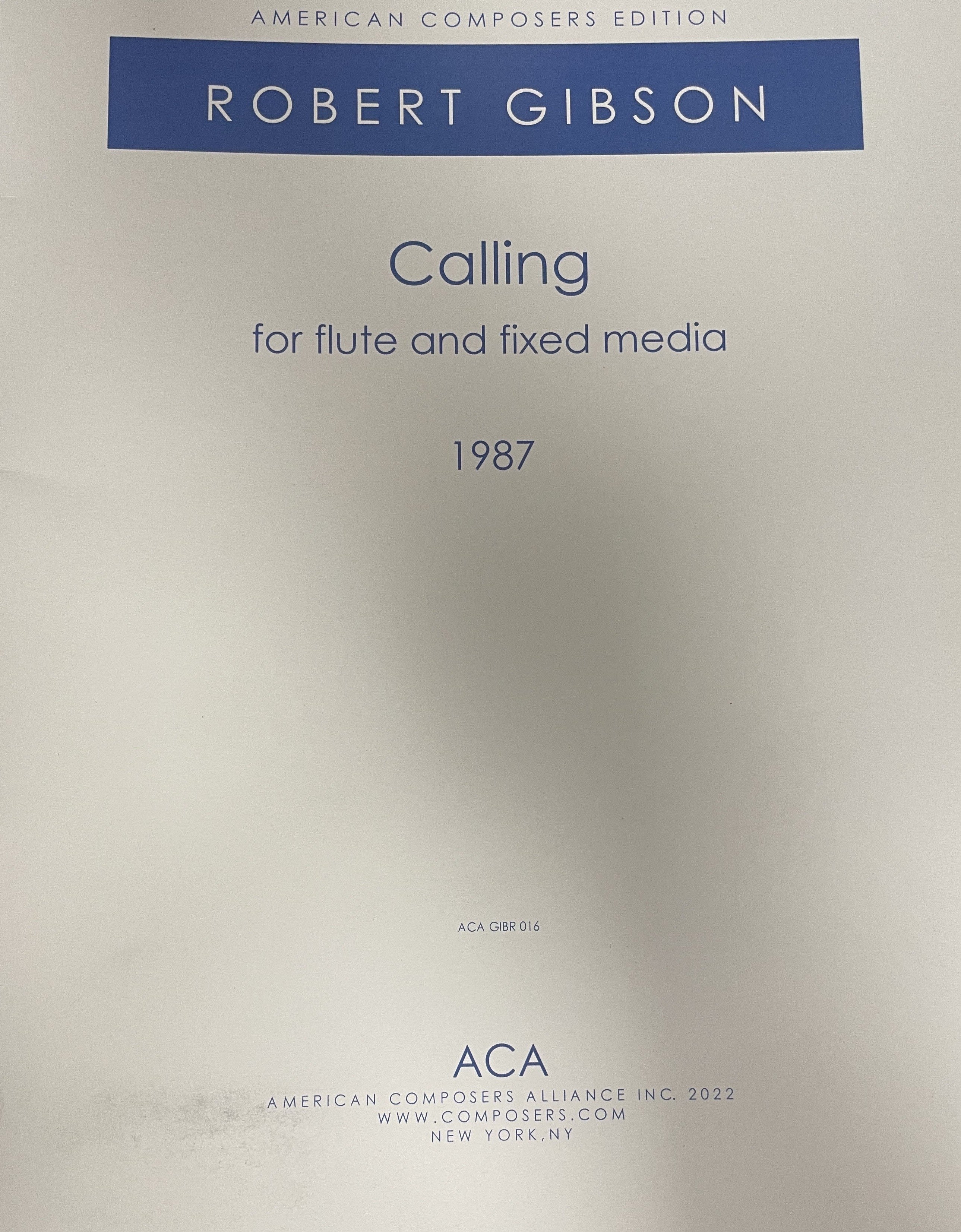 Gibson, R :: Calling