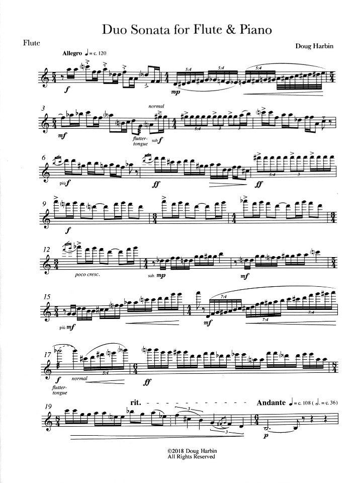 Harbin, D :: Duo Sonata