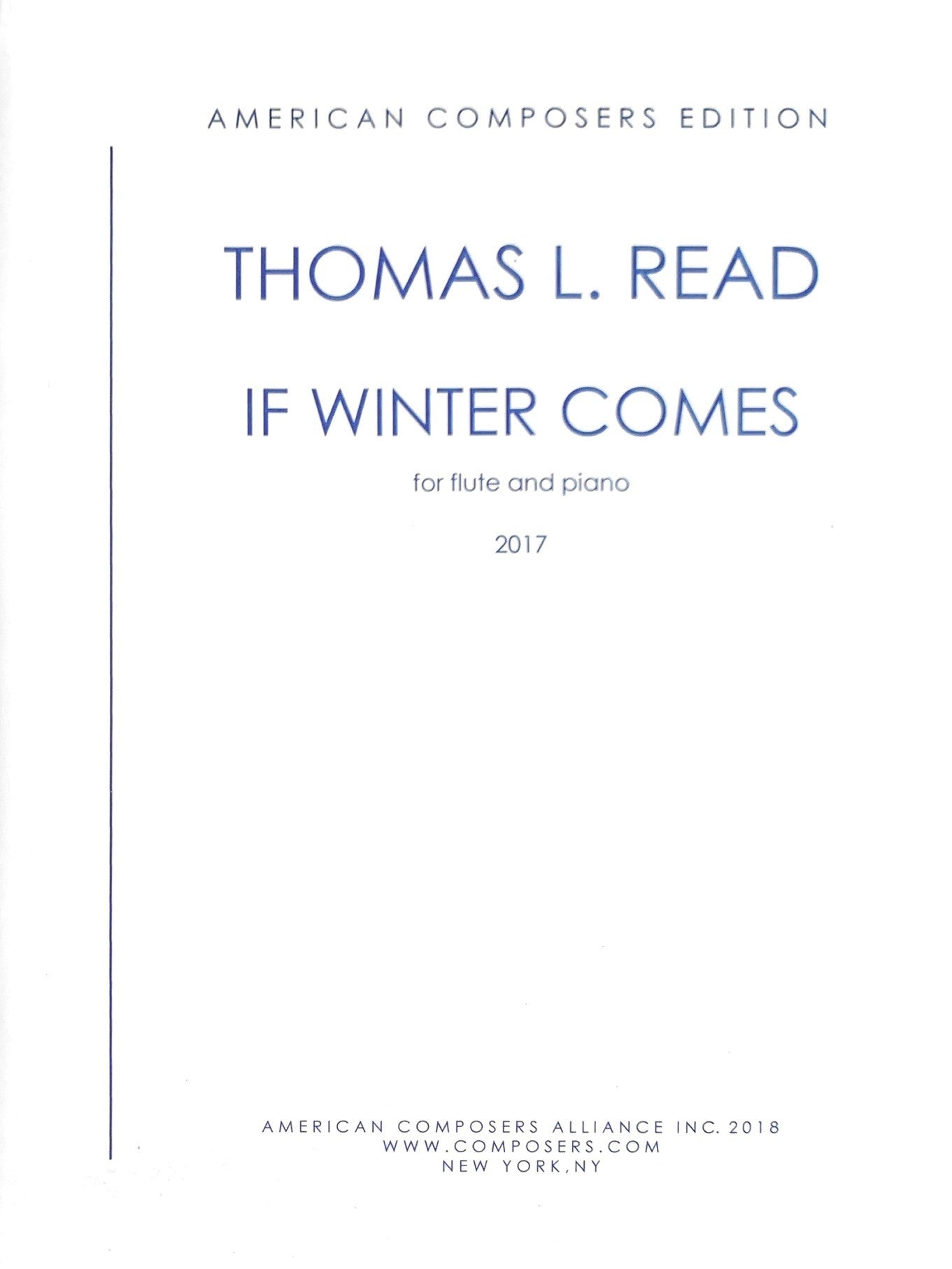 Read, TL :: If Winter Comes