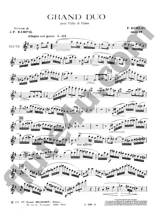 Kuhlau, F :: Grand Duo op. 69
