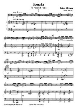 Mower, M :: Sonata for Piccolo & Piano