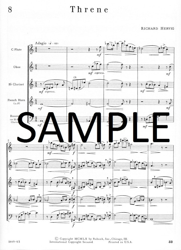 Various :: Ensemble Repertoire for Woodwind Quintet - Full Score