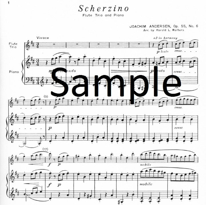 Andersen, J :: Scherzino (Op. 55, No. 6)