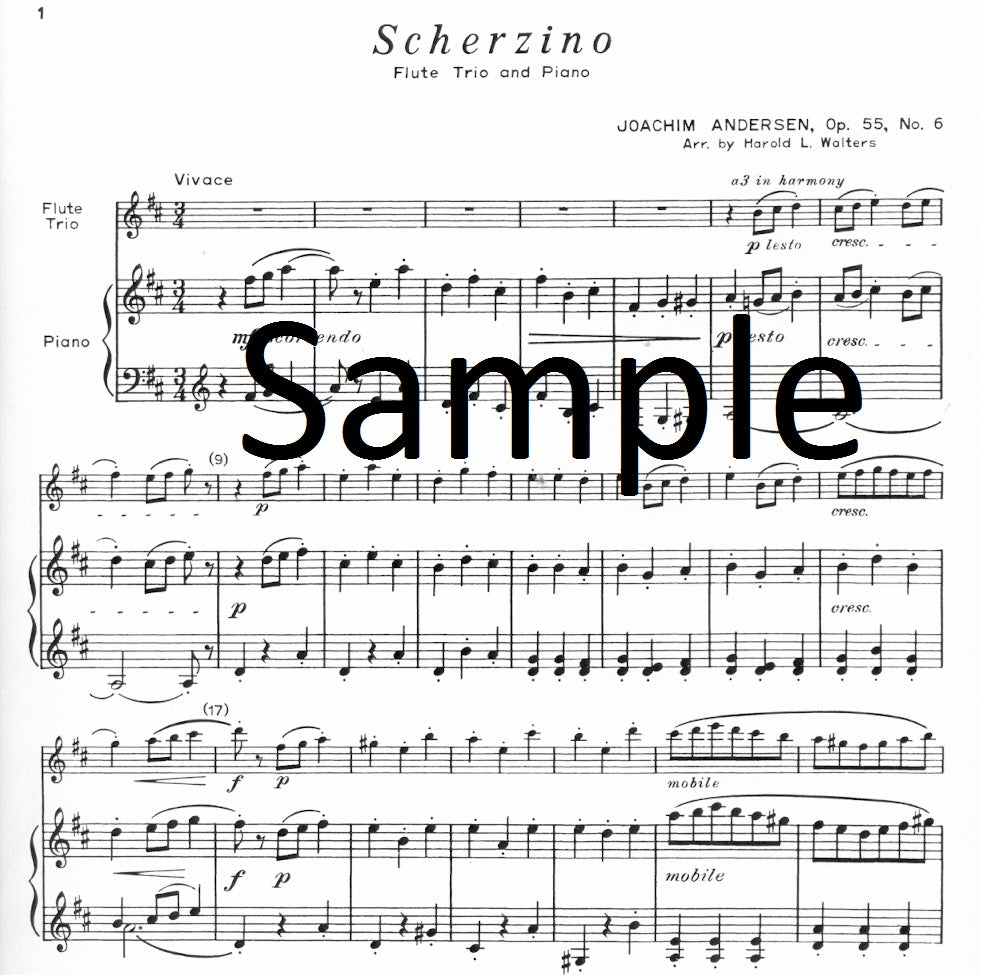 Andersen, J :: Scherzino (Op. 55, No. 6)