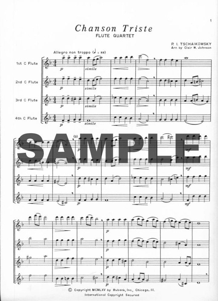 Tchaikovsky, PI :: Chanson Triste