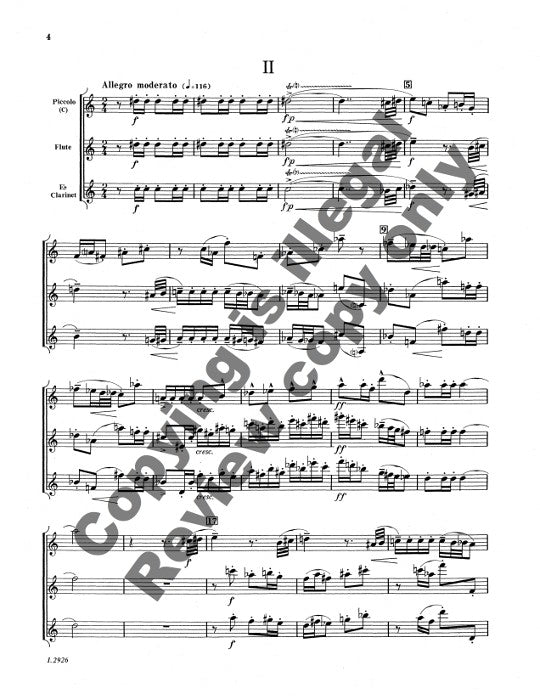 Nixon, R :: Two Duos for Piccolo and E flat Clarinet (or Piccolo and Flute)