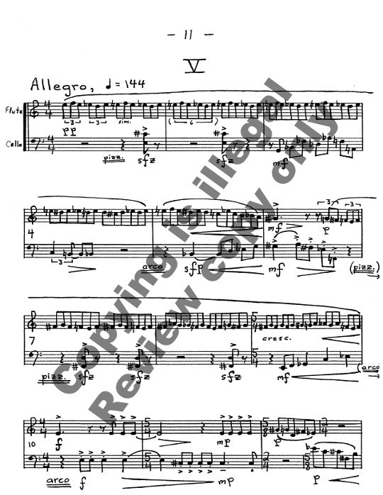 Heiss, J :: Five Pieces for Flute and Cello