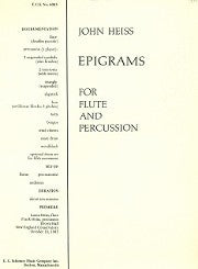 Heiss, J :: Epigrams