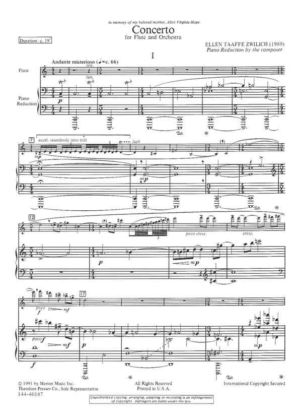 Zwilich, ET :: Concerto