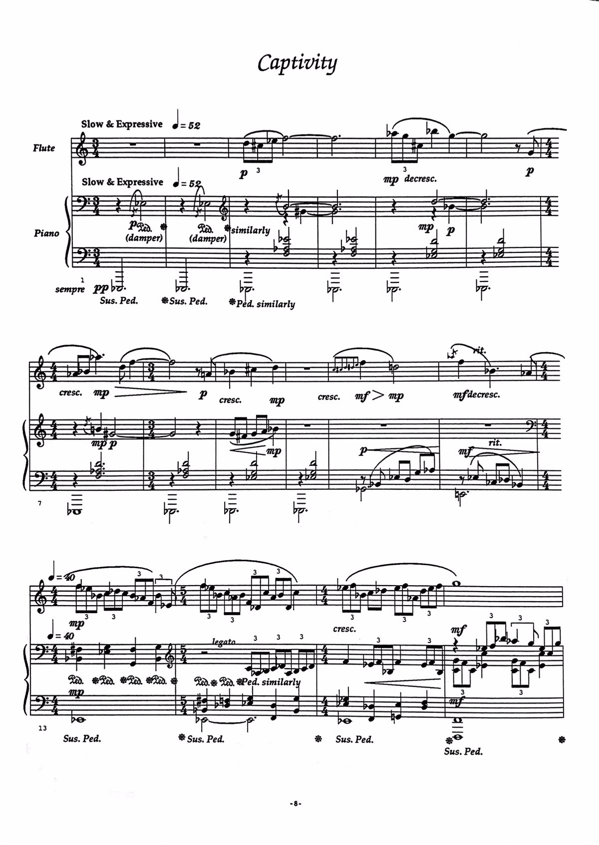 Kahn-Ellis, E :: 3 Short Character Pieces