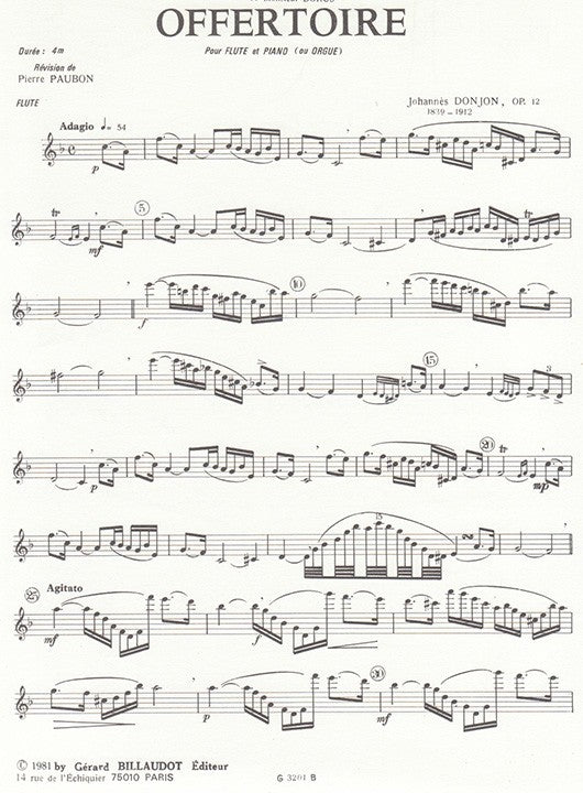Donjon, J :: Offertoire Op. 12