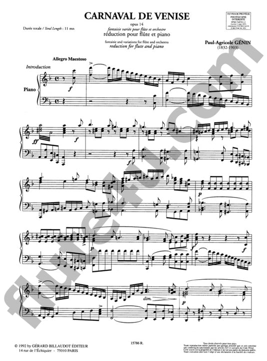 Genin, PA :: Carnaval de Venise op. 14 [Carnival of Venice op. 14]