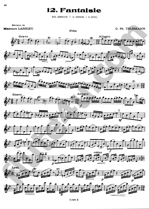 Telemann, GP :: 12 Fantaisies