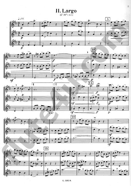 Quantz, JJ :: Sonate En Re Majeur [Sonata in D Major]