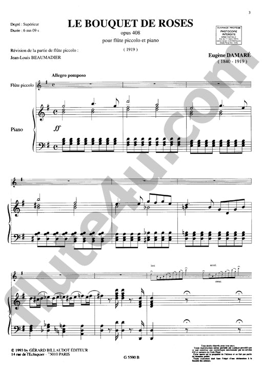 Damare, E :: Le Bouquet de Roses op. 408