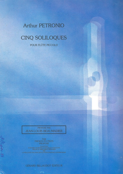 Petronio, A :: Cinq Soliloques [Five Soliloquies]