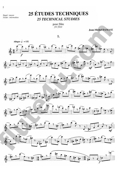 Damase, J-M :: 25 Etudes Techniques [25 Technical Studies]