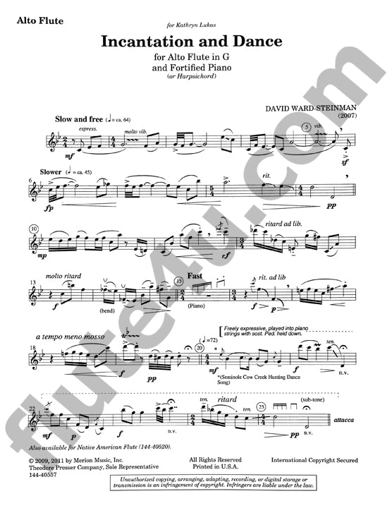 Ward-Steinman, D :: Incantation and Dance