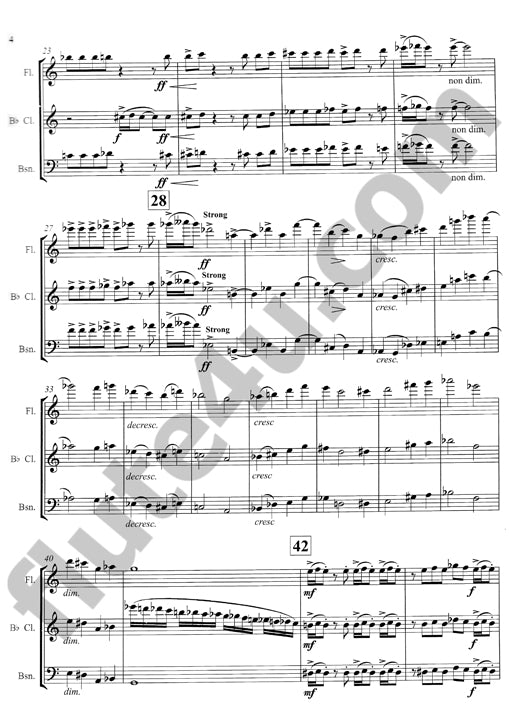 Navarre, R :: Adventures for Three Woodwinds