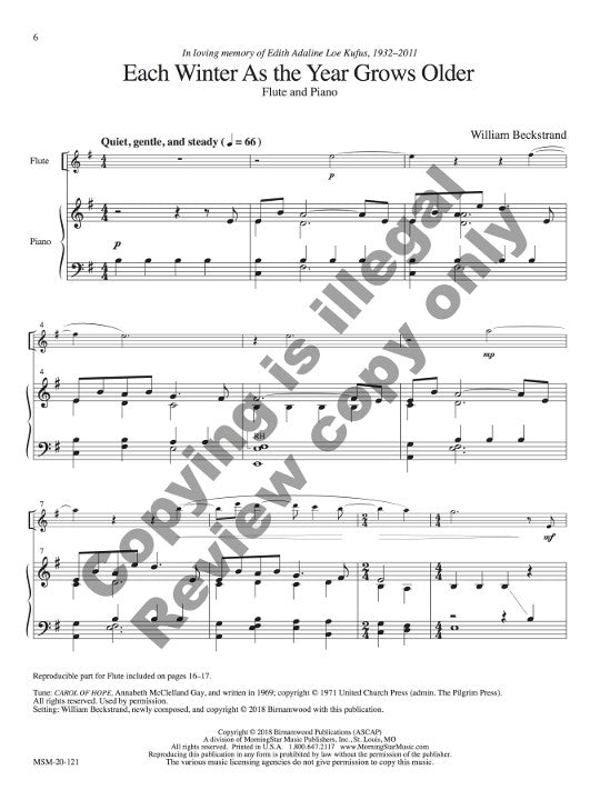 Beckstrand, W :: Three Nativity Carols