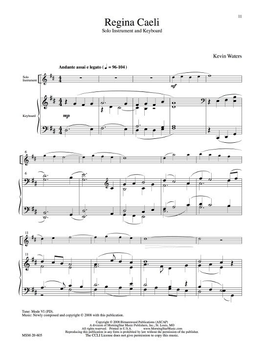 Waters, K :: Three Chant-Based Pieces