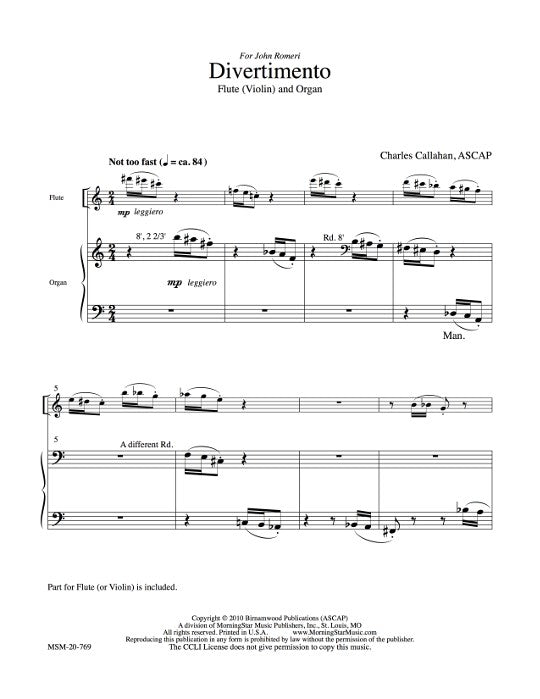 Callahan, C :: Divertimento