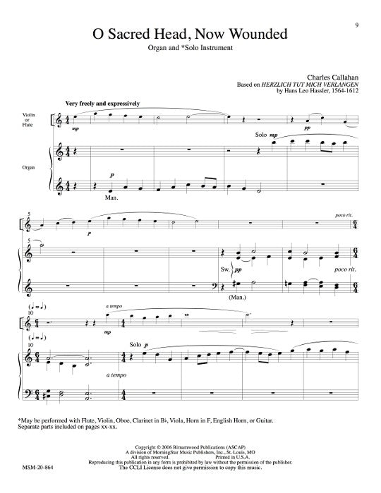 Callahan, C :: Four Chorale Meditations