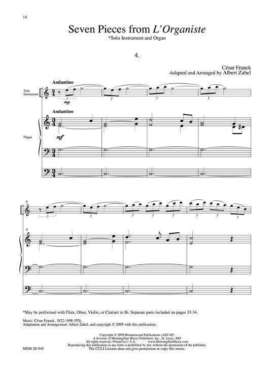 Franck, C :: Seven Pieces from L'Organiste