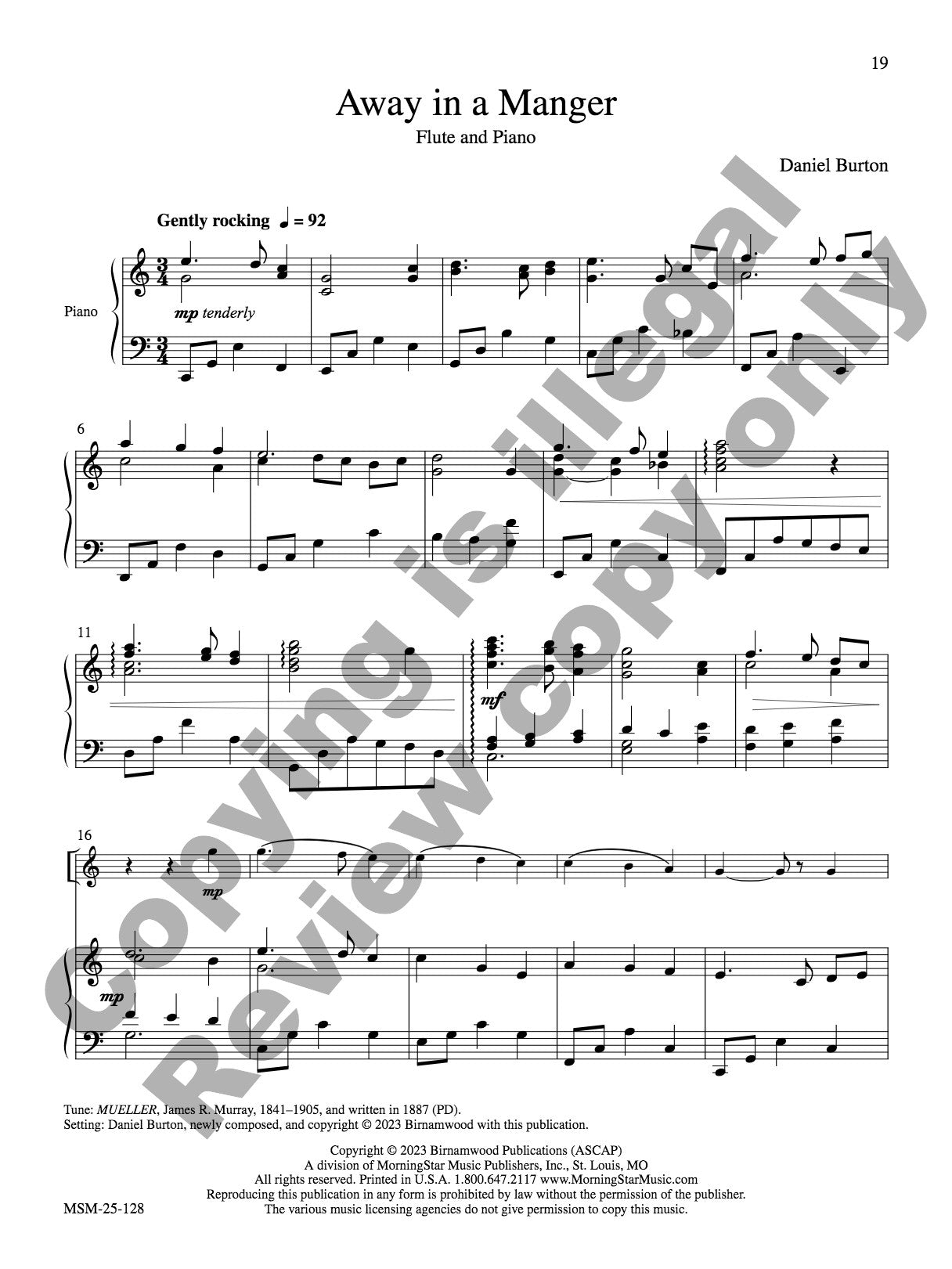 Burton, D :: Away in a Manger: Four Carols Settings