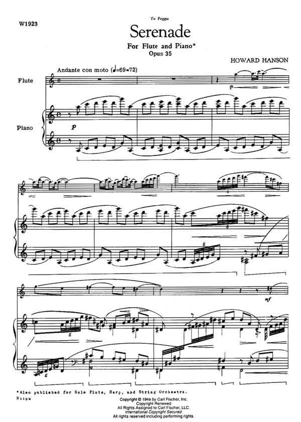 Hanson, H :: Serenade op. 35