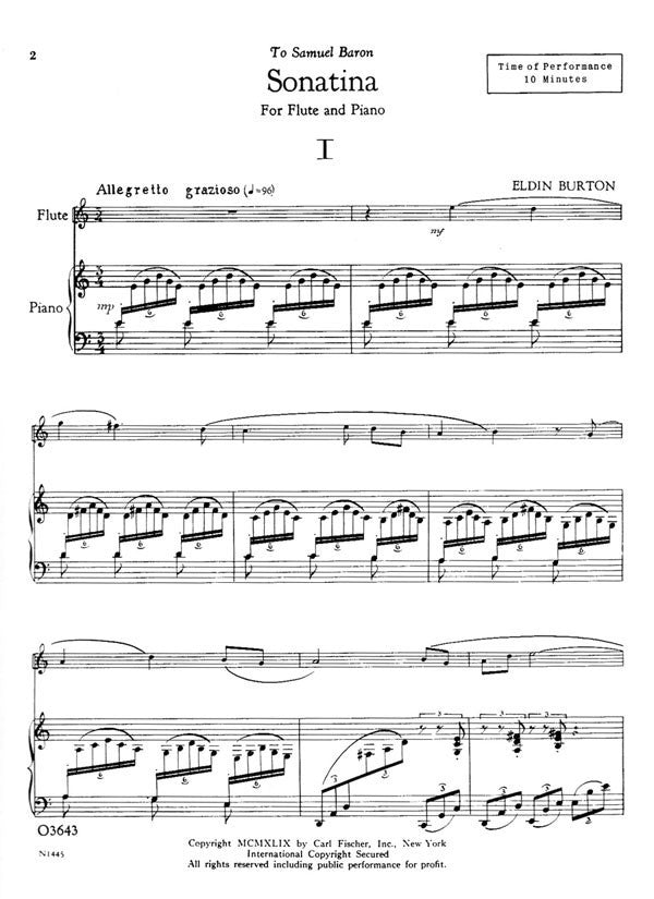 Burton, E :: Sonatina