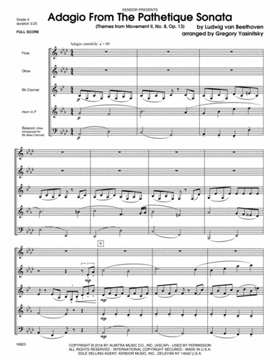 Beethoven, L :: Adagio From The Pathetique Sonata