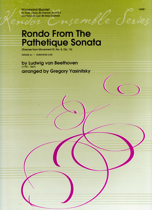 Beethoven, L :: Rondo From The Pathetique Sonata