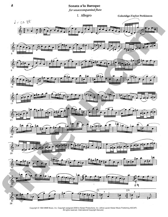 Perkinson, C-T :: Sonata a'la Baroque