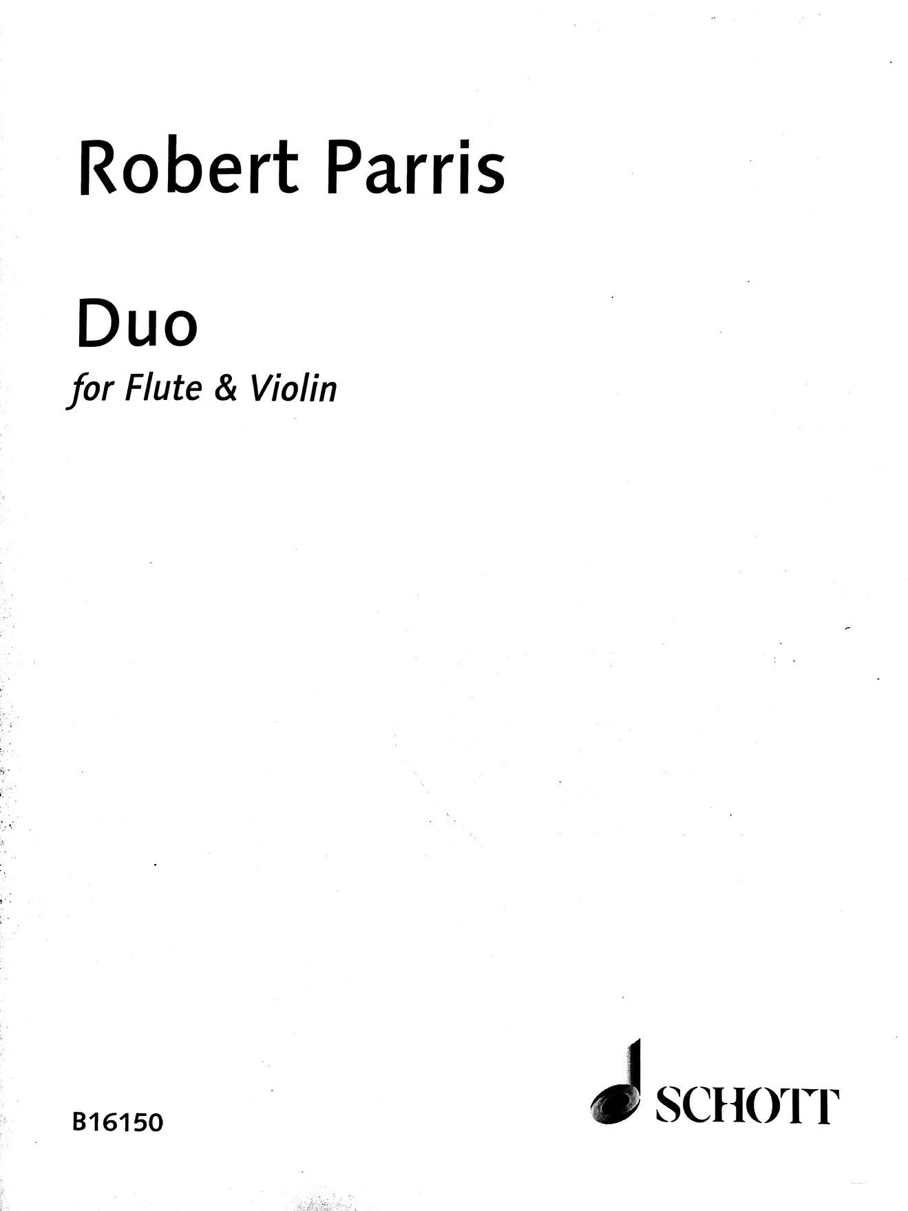 Parris, R :: Duo for Flute and Violin