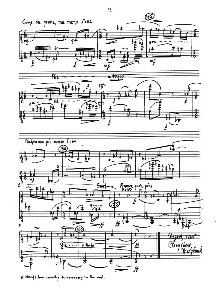 Parris, R :: Duo for Flute and Violin