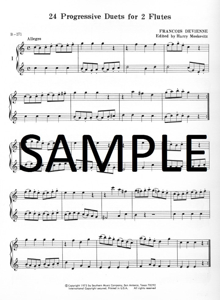 Devienne, F :: 24 Progressive Duets