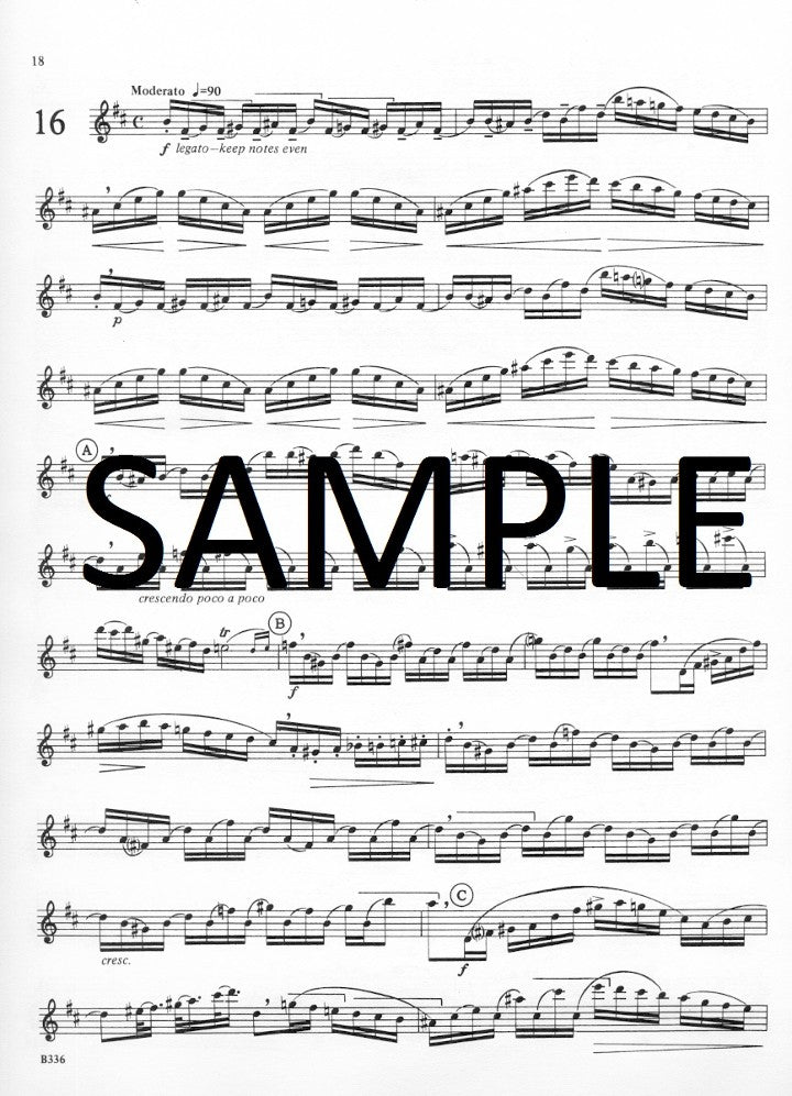 Berbiguier, BT :: 18 Exercises for Flute