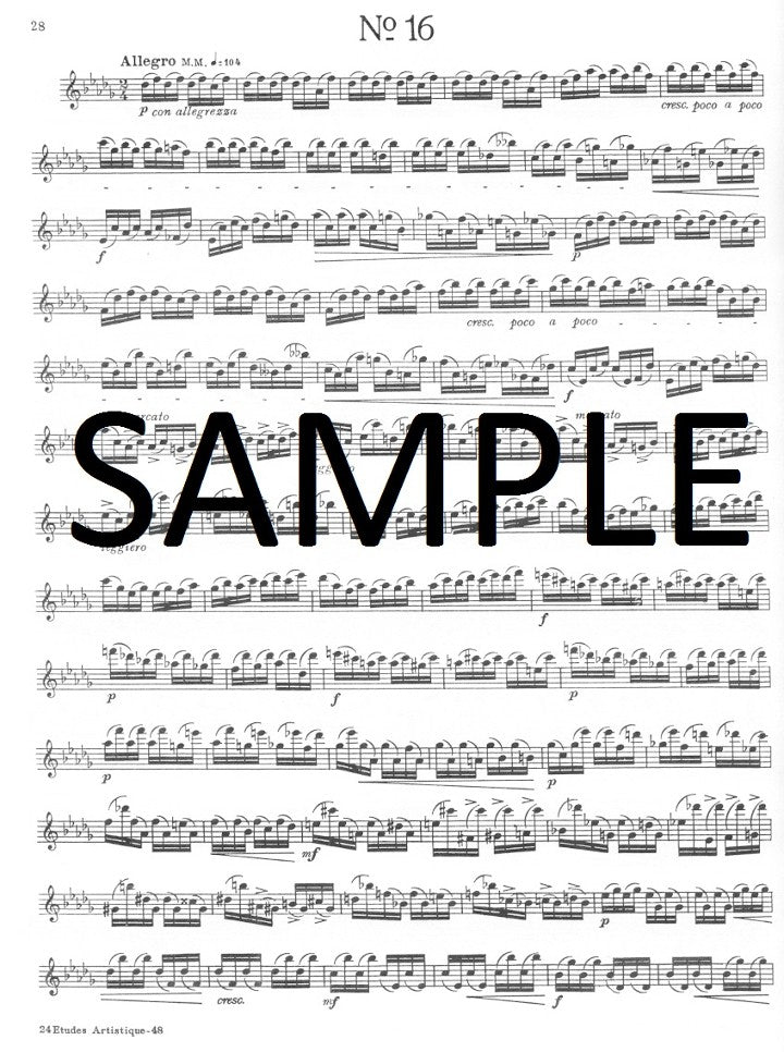 Andersen, J :: Twenty-Four Artistic Studies, Op. 15