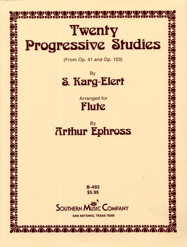 Karg-Elert, S :: Twenty Progressive Studies from Op. 41 and Op. 153