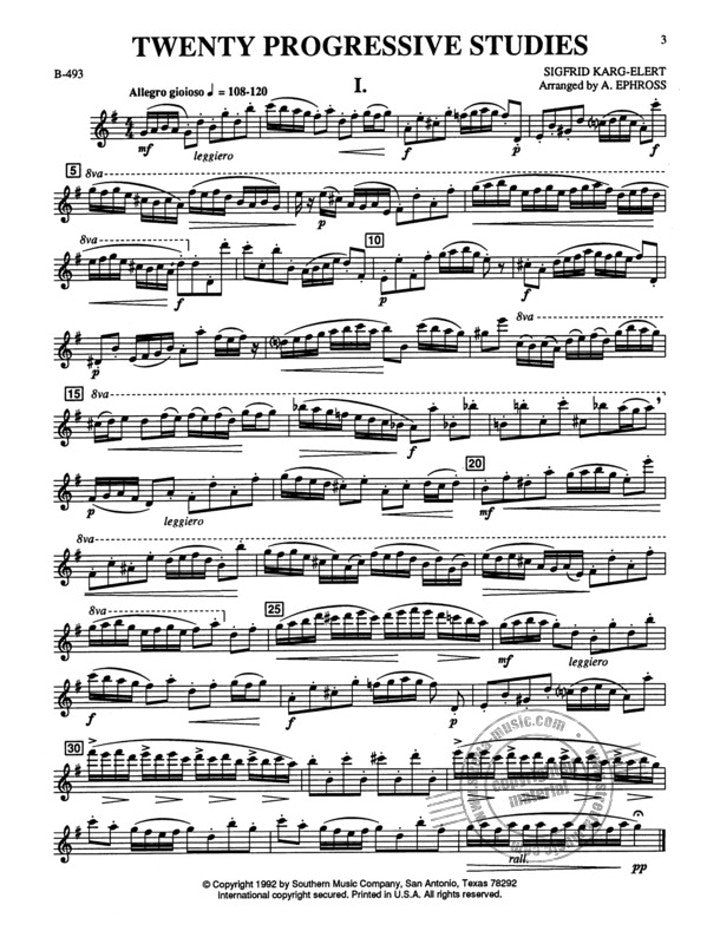 Karg-Elert, S :: Twenty Progressive Studies from Op. 41 and Op. 153