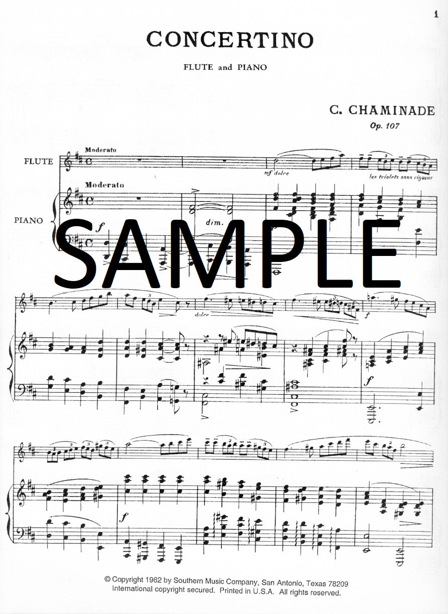 Chaminade, C :: Concertino op. 107