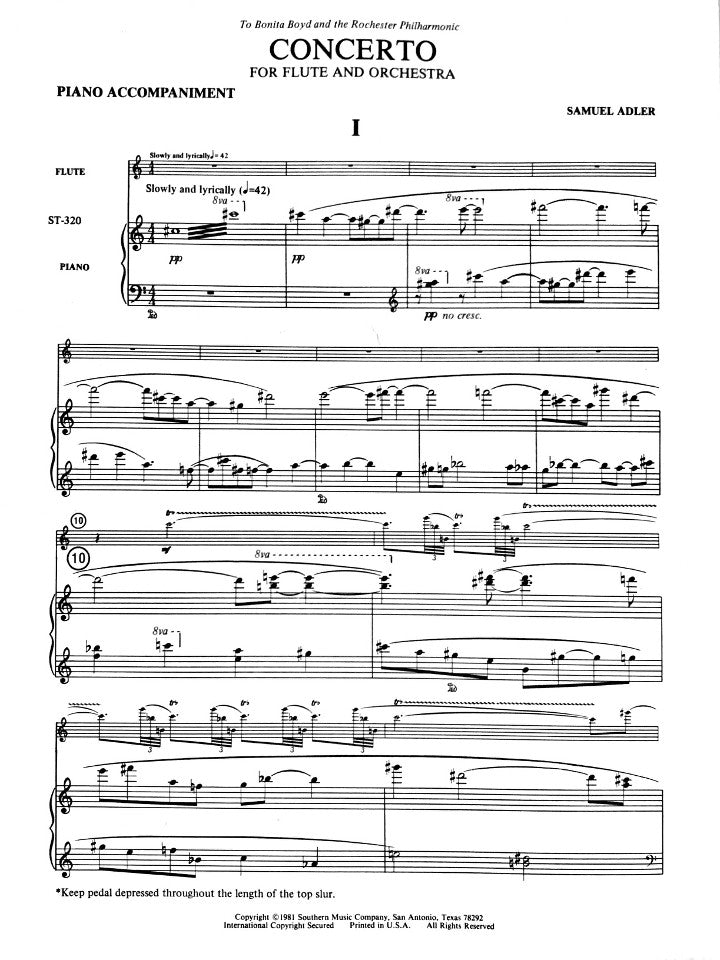 Adler, S :: Concerto