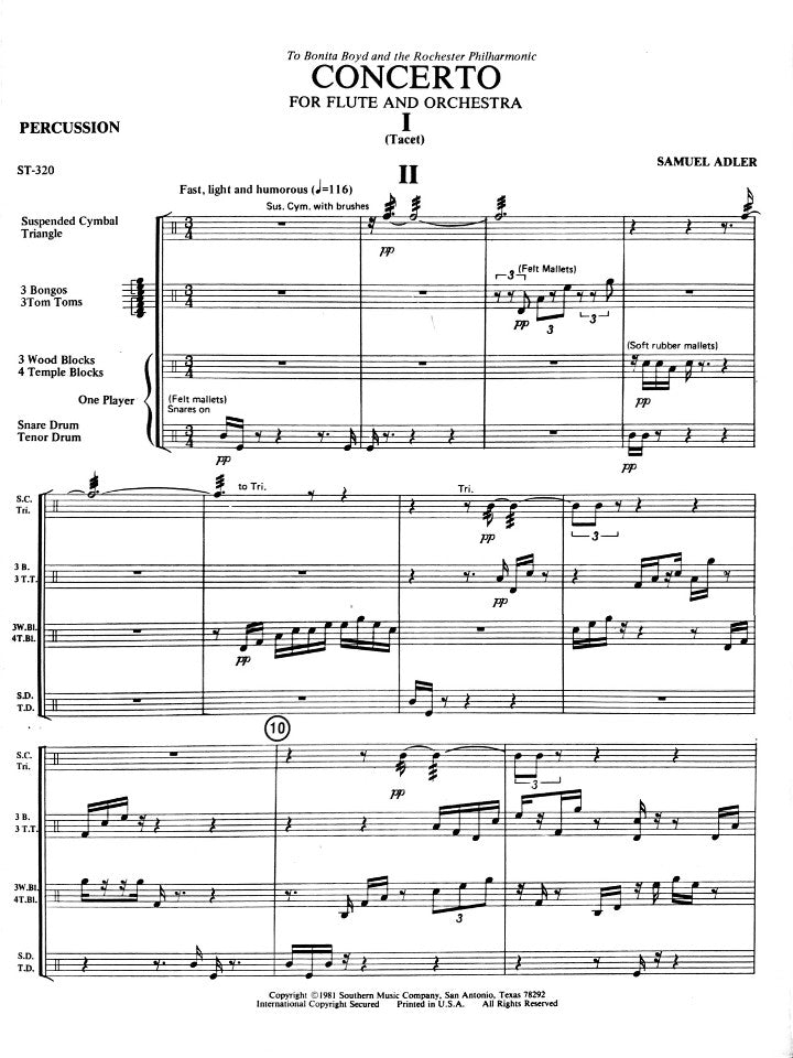 Adler, S :: Concerto