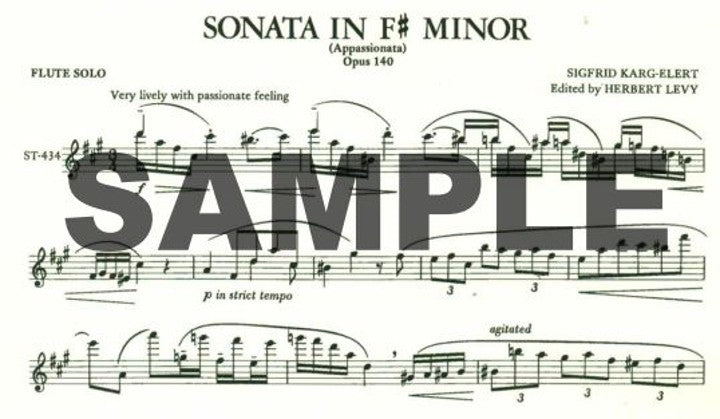Karg-Elert, S :: Sonata, Op. 140 (Appassionata) in f-sharp minor