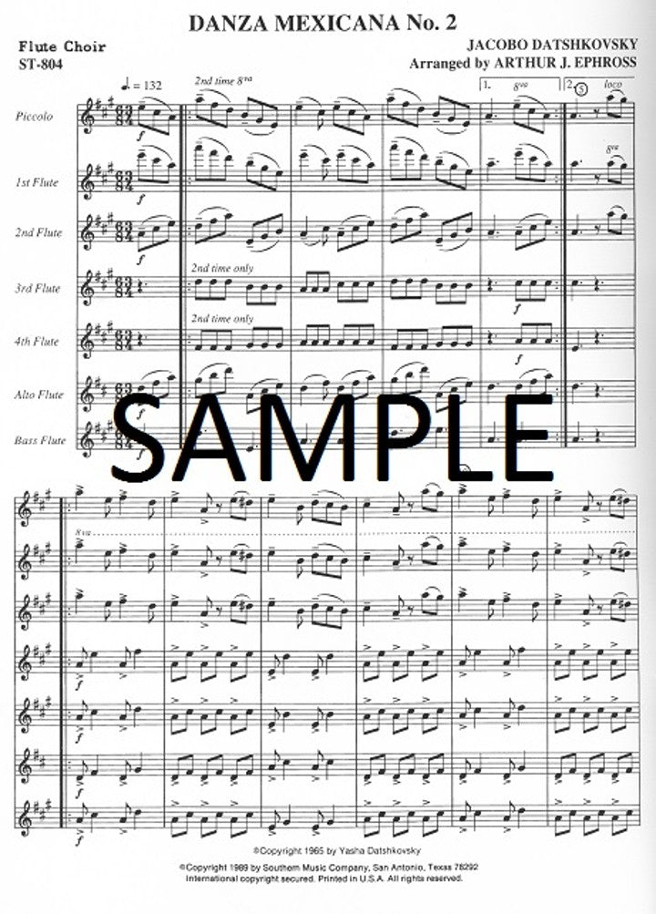 Datshkovsky, J :: Danza Mexicana No. 2