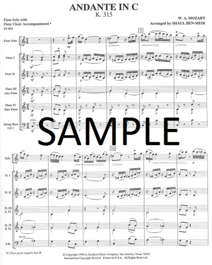 Mozart, WA :: Andante in C