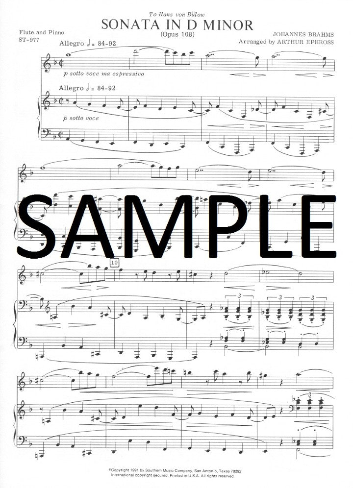 Brahms, J :: Sonata in D Minor