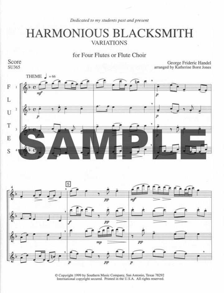 Handel, GF :: Harmonious Blacksmith (Variations)