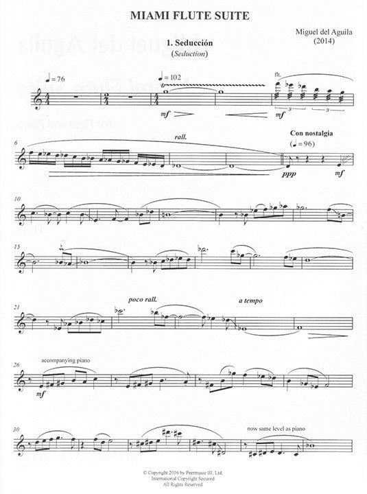 del Aguila, Miguel :: Miami Flute Suite